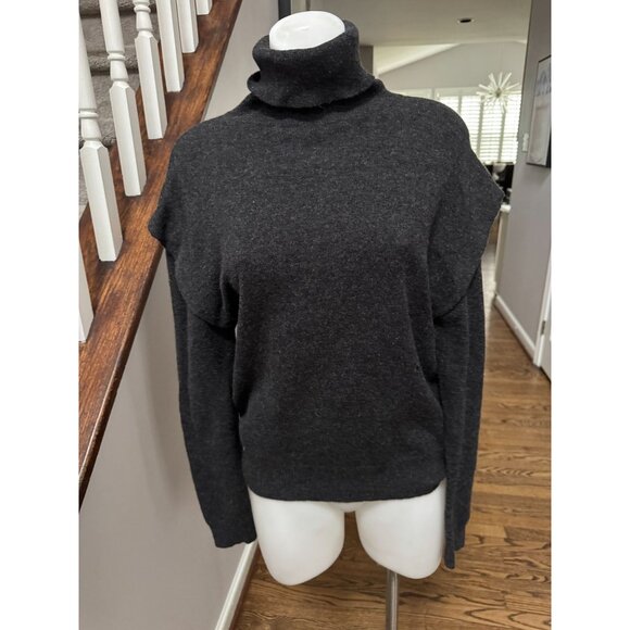 Autumn Cashmere Grey Turtleneck Size Small - Picture 1 of 3
